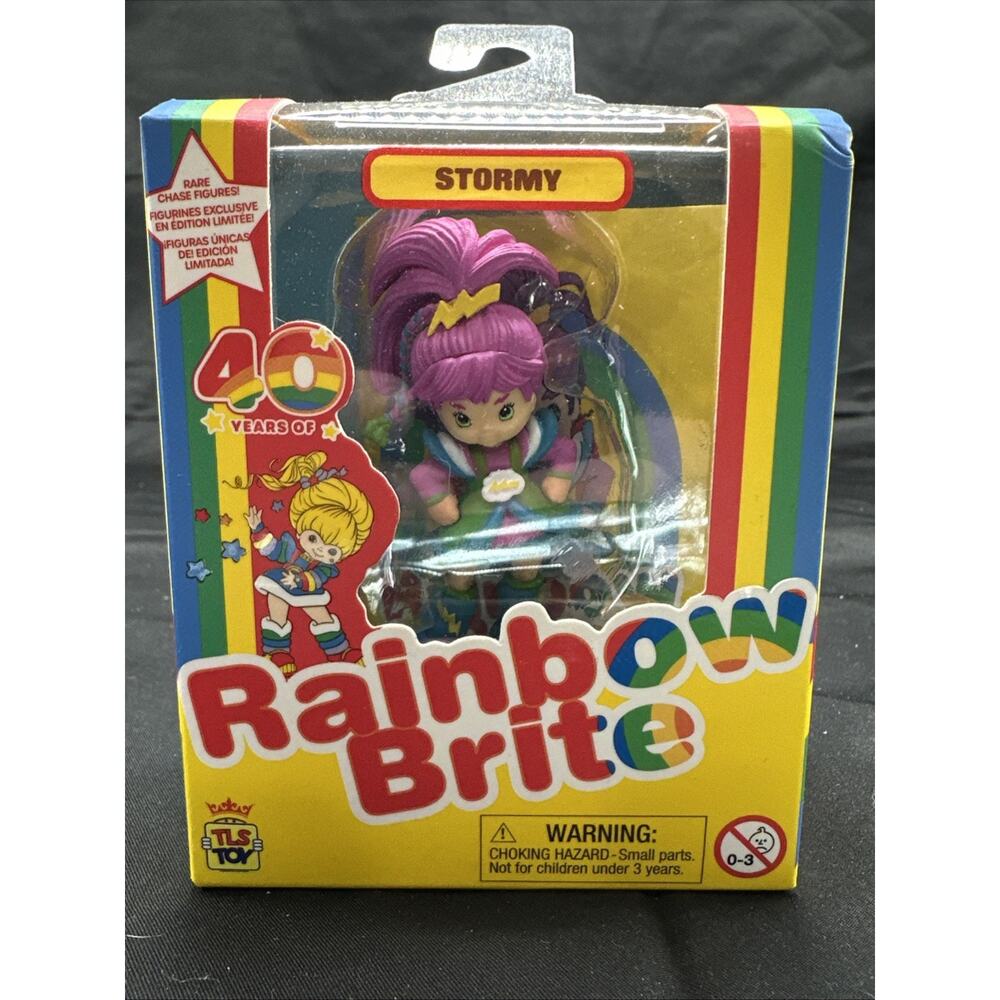 Rainbow Brite 40th Anniversary Stormy Mini Figure Purple CheeBee TLS Toy New